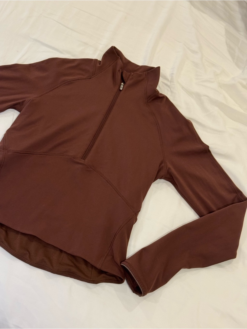 lululemon 1/2 zip Sweater - Brown